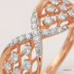 SJJDR156 | Infinity Knot Diamond Contemporary Ring