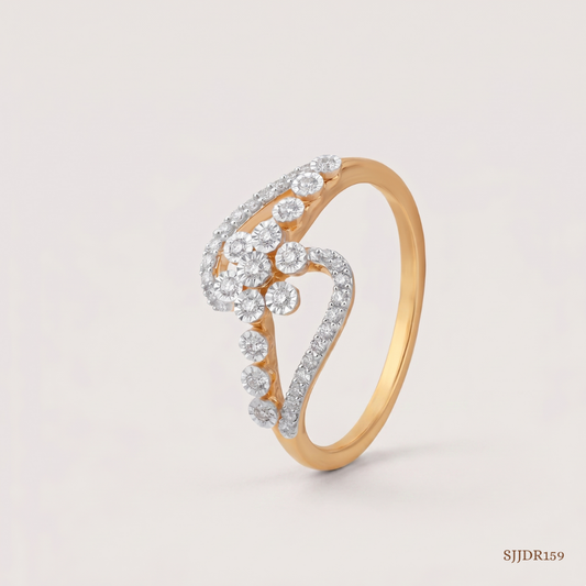SJJDR159 | Classic Dual Diamond Elegant Ring