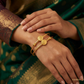 SJJGB101 | Traditional Temple Design Gold Bangle with Intricate Heritage Craftsmanship
