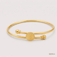SJJGB102 | Everlasting Grace Elegant Gold Bangle for Timeless Luxury Styling