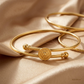 SJJGB102 | Everlasting Grace Elegant Gold Bangle for Timeless Luxury Styling