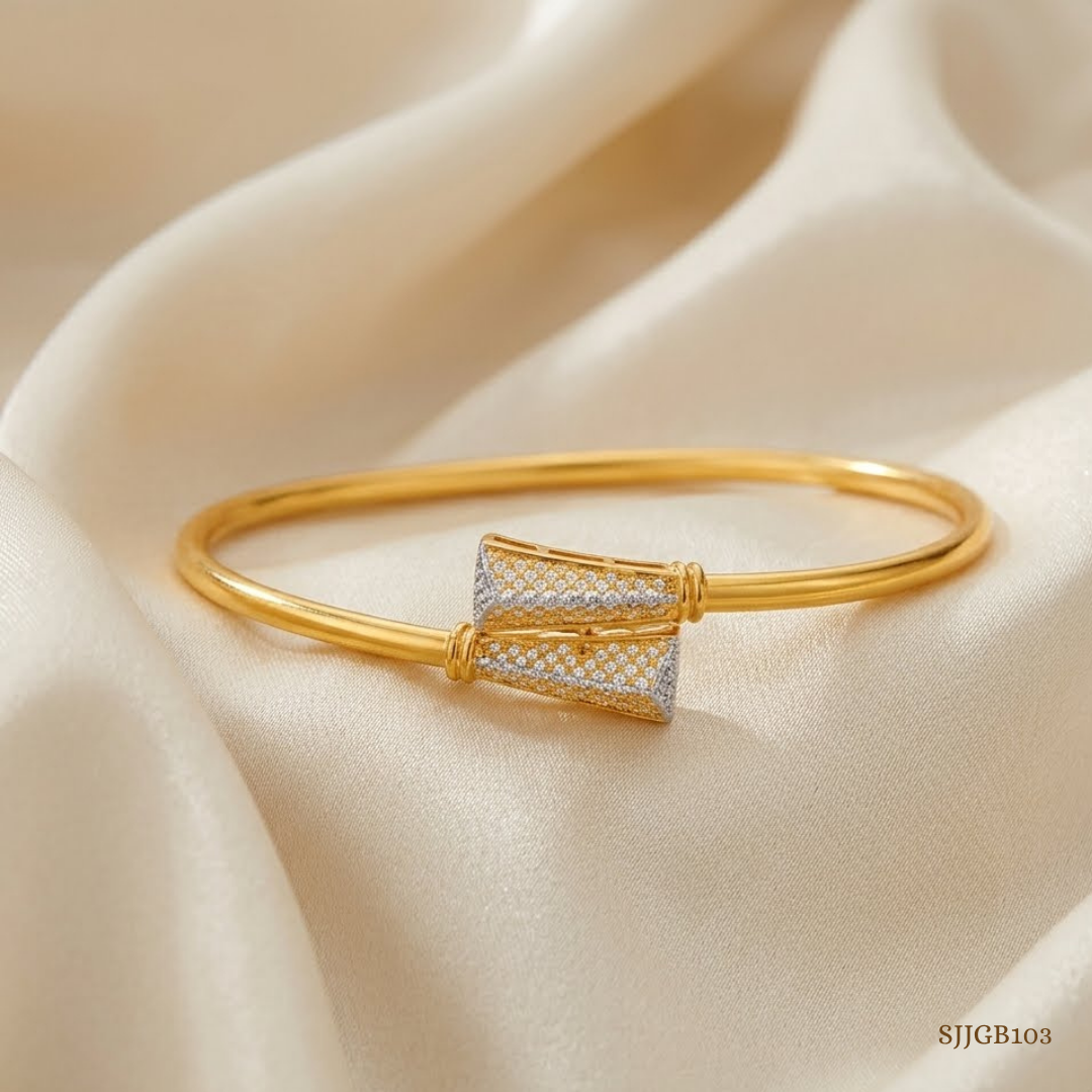 SJJGB103 | Slender Minimalist Gold Bangles for Everyday Elegant Wear