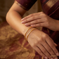 SJJGB104 | Minimalistic Designer Gold Bangle with Sleek Modern Finish