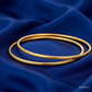SJJGB104 | Minimalistic Designer Gold Bangle with Sleek Modern Finish