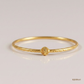 SJJGB107 | Serene Bloom Floral-Inspired Gold Bangles for Women