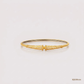 SJJGB108 | Lattice Crest Designer Gold Bangle with Artistic Openwork Pattern