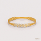 SJJGB111 | Interwoven Grace Designer Gold Bangle with Artistic Detailing