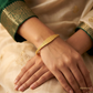 SJJGB113 | Contemporary Charm Stylish Gold Bangle for Modern Women