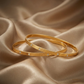 SJJGB115 | Bold Touch Statement Gold Bangle with Contemporary Appeal