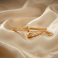 SJJGB116 | Mesh Mirage Luxury Gold Bangle with Intricate Textured Pattern