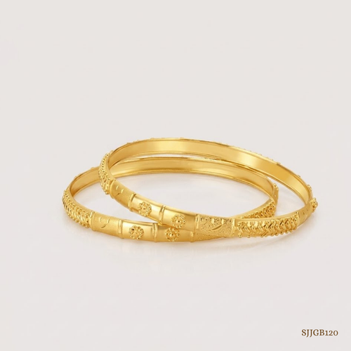 SJJGB120 | Delicate Gold Bangles for Elegant Everyday Fashion Styling