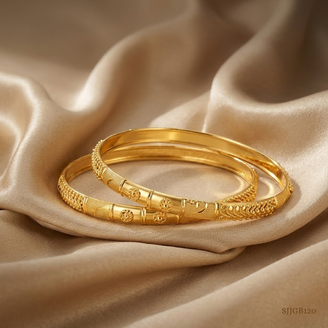 SJJGB120 | Delicate Gold Bangles for Elegant Everyday Fashion Styling