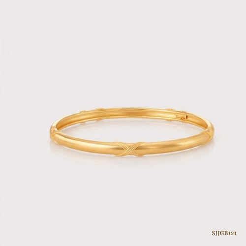 SJJGB121 | Elegant Designer Gold Bangle with Timeless Luxury Appeal