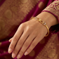SJJGB123 | Regal Charm Statement Gold Bangle with Premium Artistic Design