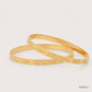SJJGB124 | Engraved Gold Bangles with Intricate Traditional Detailing