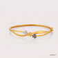SJJGB127 | Contemporary Designer Gold Bangle with Stylish Modern Appeal