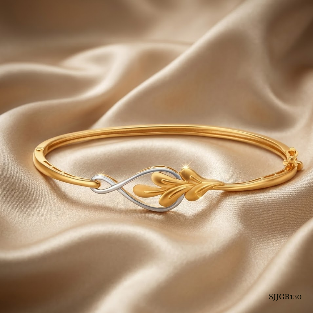 SJJGB130 | Luminous Affair Premium Gold Bangles with Elegant Shine