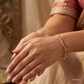 SJJGB131 | Textured Beaded Gold Bangle with Contemporary Luxury Styling