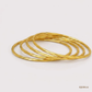 SJJGB132 | Dainty Spiral Gold Bangle with Minimalist Modern Appeal