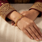 SJJGB136 | Stately Brilliant Gold Kangan with Royal Traditional Appeal