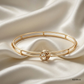 SJJGB142 | Om Aura Spiritual Gold Bangle with Divine Artistic Design