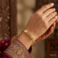 SJJGB143 | Pawfect Bear Cute Designer Gold Bangle for Trendy Styling