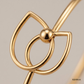 SJJGB145 | Interwoven Elegance Designer Gold Bangle with Artistic Finish