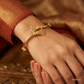 SJJGB148 | Splendid Filigree Work Gold Bangle with Heritage Craftsmanship