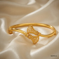 SJJGB148 | Splendid Filigree Work Gold Bangle with Heritage Craftsmanship