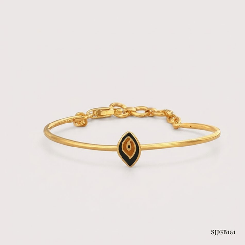 SJJGB151 | Mini Enchantment Elegant Gold Bangle with Delicate Detailing