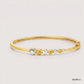 SJJGB154 | Sophisticated Dual-Toned Gold Bangle with Premium Finish