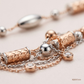 SJJGC102 | Luxe Barrel Multi Layer Dual Tone Gold Chain