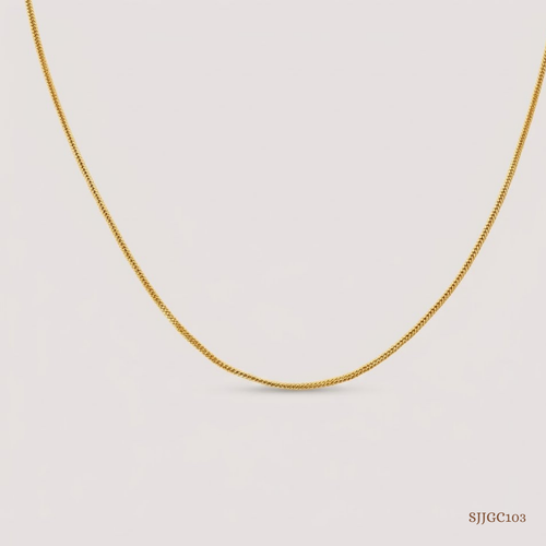 SJJGC103 | Classic Radiance Textured Gold Chain
