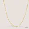 SJJGC104 | Classic Figaro Pattern Gold Chain