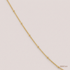 SJJGC105 | Beaded Satellite Yellow Gold Chain
