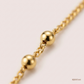 SJJGC105 | Beaded Satellite Yellow Gold Chain