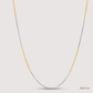 SJJGC106 | Modern Dual Tone Box Link Gold Chain