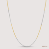 SJJGC106 | Modern Dual Tone Box Link Gold Chain