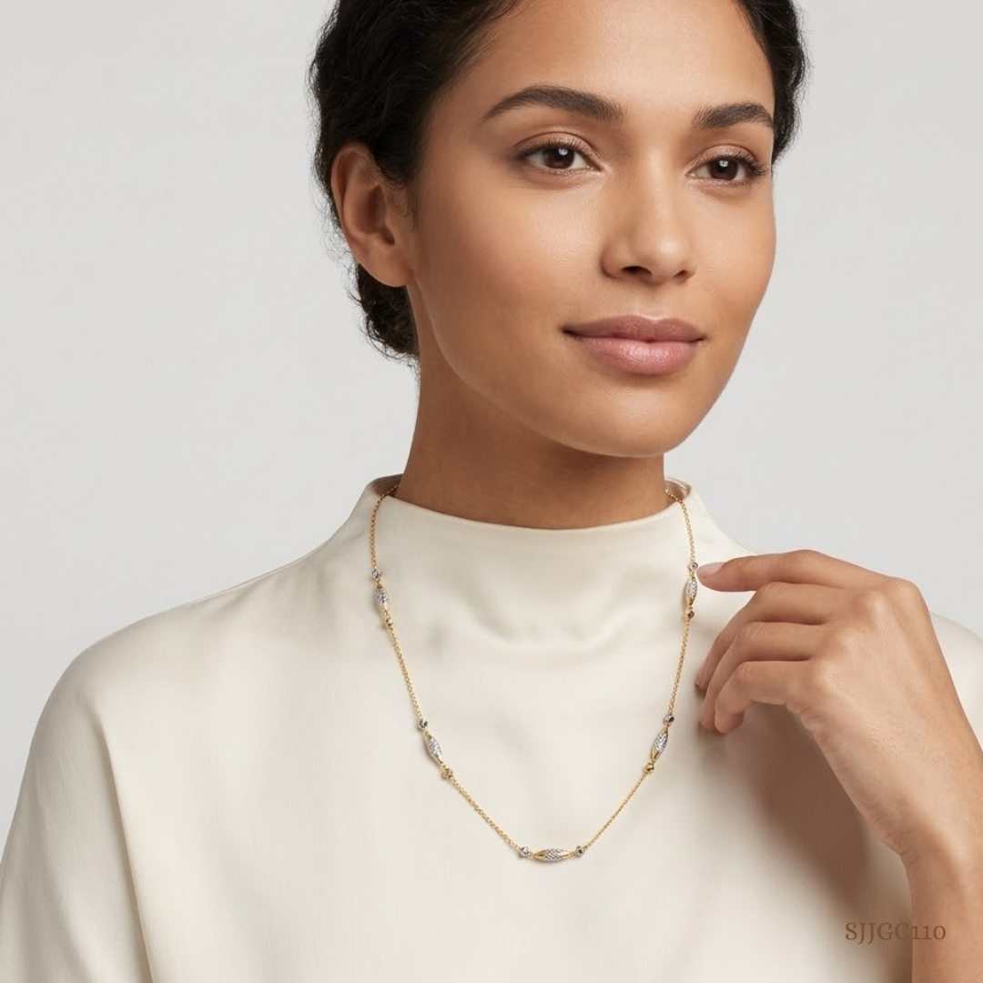 SJJGC110 | Whisper Shine Dual Tone Gold Chain