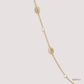 SJJGC111 | Filigree Bloom Pearl Accent Gold Chain