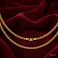 SJJGC113 | Double Layer Herringbone Gold Chain