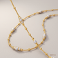 SJJGC114 | Spheres Charm Dual Tone Gold Chain