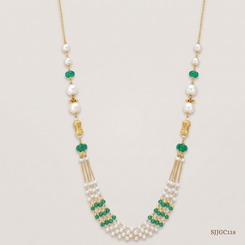 SJJGC118 | Ethereal Filigree 22KT Gold Chain
