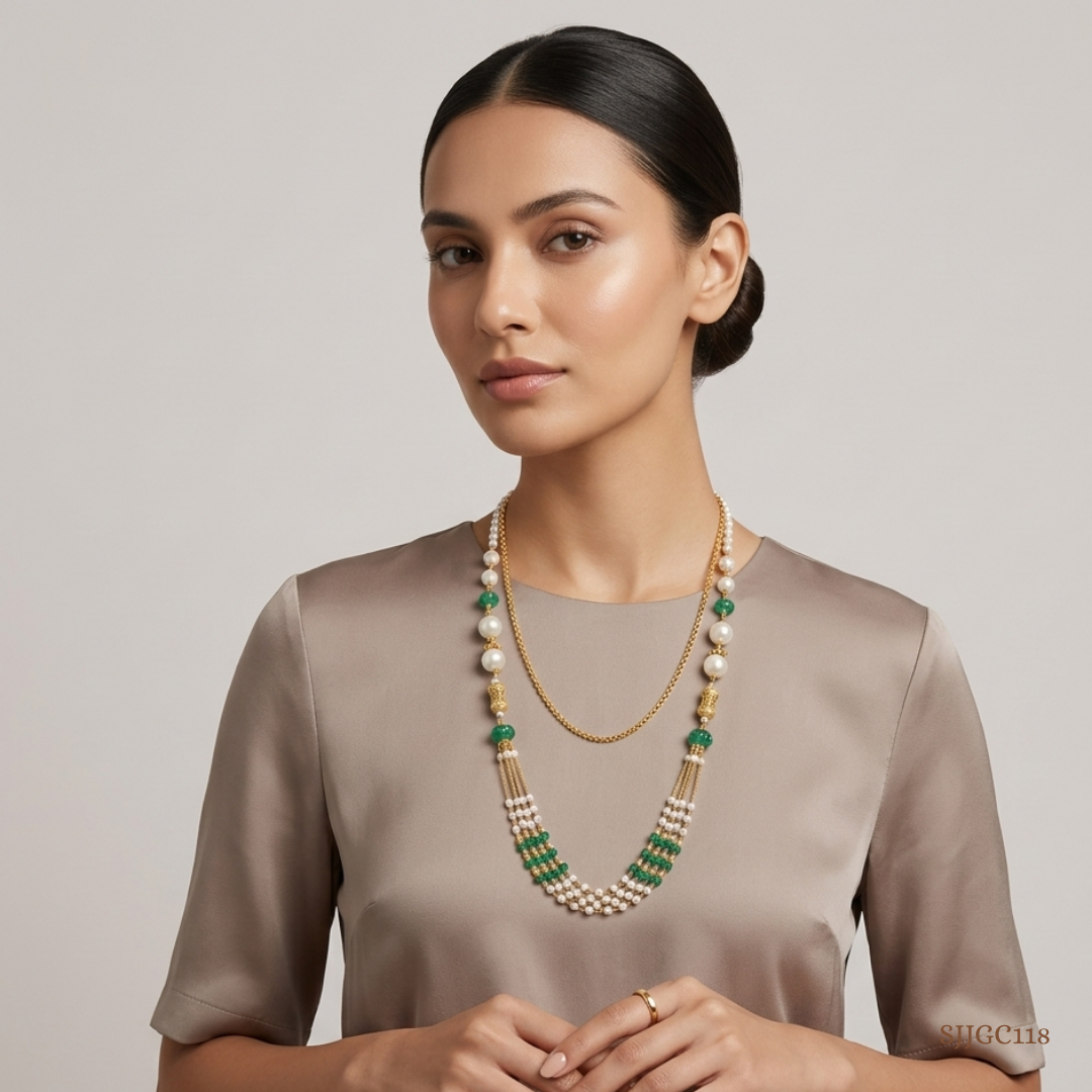 SJJGC118 | Ethereal Filigree 22KT Gold Chain