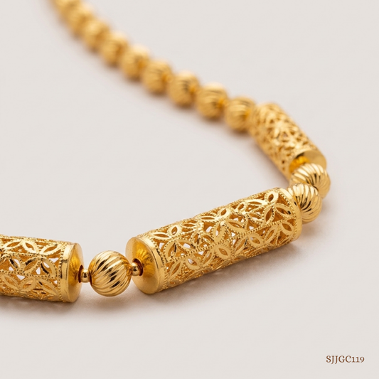 SJJGC119 | Radiant Resplendence Double Layer Gold Chain
