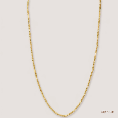 SJJGC122 | Venetian Bar Link Gold Chain