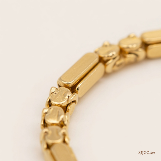 SJJGC129 | Shimmering Dainty Dual Tone Gold Chain