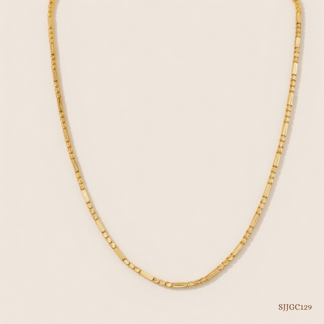 SJJGC129 | Shimmering Dainty Dual Tone Gold Chain