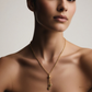 SJJGC134 | Charming Lariat Sculpted Bead Gold Chain
