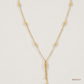 SJJGC135 | Elegant Woven Rope Lariat Gold Chain